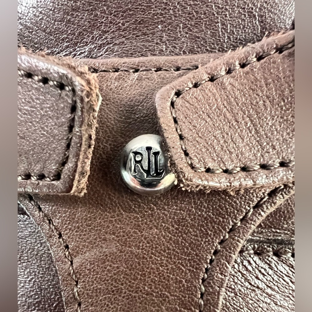 Lauren Ralph Lauren Marion Brown Leather Riding Boots - Picture 5 of 16